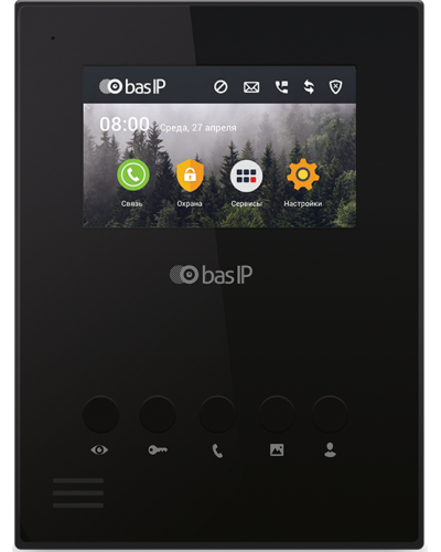AU-04LA (AU-04L) BLACK. Монитор IP-домофона. BAS-IP в Прокопьевске