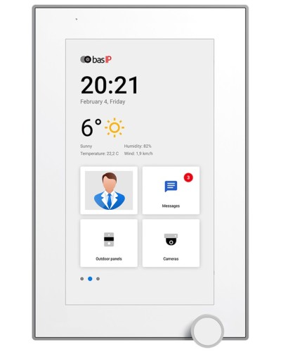 AZ-07L WHITE. Монитор IP-видеодомофона цветной. BAS-IP в Прокопьевске