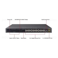 GS-4210-24T2S. Коммутатор 24-портовый. Beward
