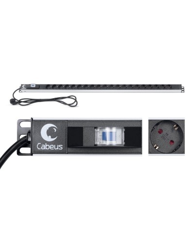 PDU-16-20S-B (9551c). Блок розеток. CABEUS в Прокопьевске