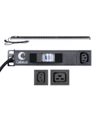 PDU-16-14C13-10C19-B-C14 (9553c). Блок розеток. CABEUS в Прокопьевске