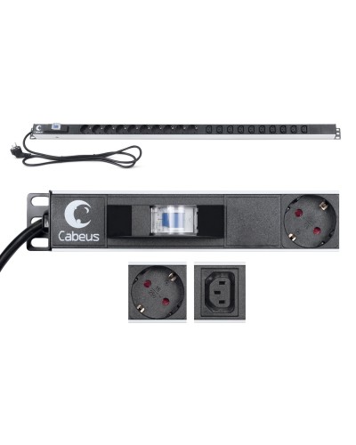 PDU-16-10S-10C13-B (9552c). Блок розеток. CABEUS в Прокопьевске