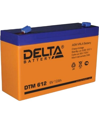 Delta DTM 612. Аккумулятор герметичный свинцово-кислотный. Delta в Прокопьевске