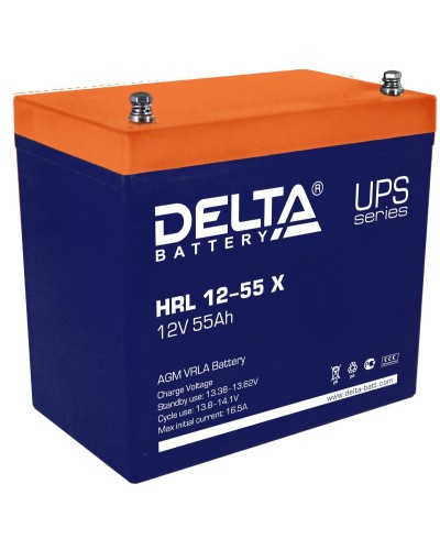 Delta HRL 12-55 X. Аккумулятор герметичный свинцово-кислотный. Delta в Прокопьевске