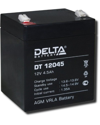 Delta DT 12045. Аккумулятор герметичный свинцово-кислотный. Delta в Прокопьевске
