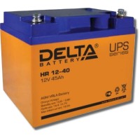 Delta HR 12-40. Аккумулятор герметичный свинцово-кислотный. Delta