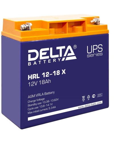 Delta HRL 12-18 X. Аккумулятор герметичный свинцово-кислотный. Delta в Прокопьевске