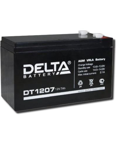 Delta DT 1207. Аккумулятор герметичный свинцово-кислотный. Delta в Прокопьевске