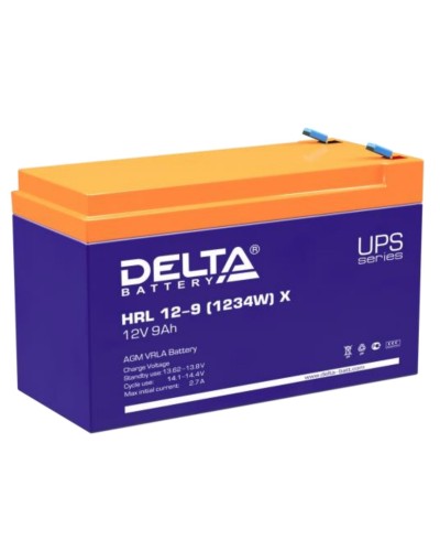 Delta HRL 12-9 X (1234W). Аккумулятор герметичный свинцово-кислотный. Delta в Прокопьевске