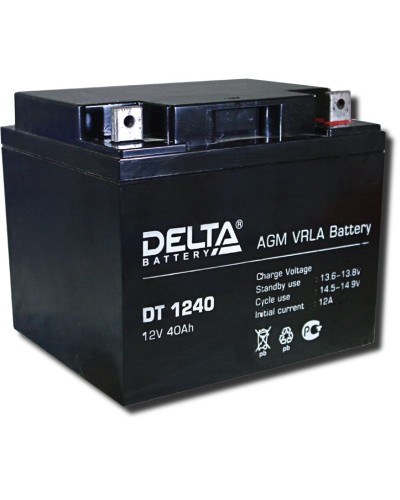 Delta DT 1240. Аккумулятор герметичный свинцово-кислотный. Delta в Прокопьевске