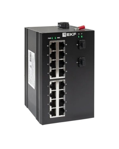 TSX-U-2GX/SFP-16GT. Промышленный неуправляемый коммутатор. EKF в Прокопьевске