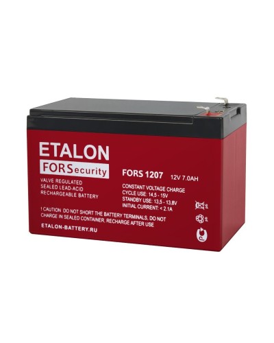 ETALON FORS 1207. Аккумулятор герметичный свинцово-кислотный. ETALON в Прокопьевске
