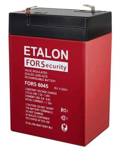 ETALON FORS 6045. Аккумулятор герметичный свинцово-кислотный. ETALON в Прокопьевске