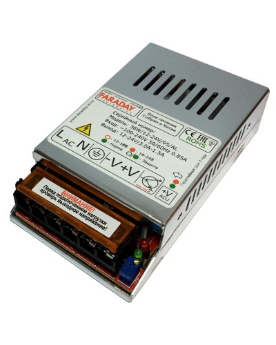 36W/12-24V/95AL. Импульсный блок питания. FARADAY в Прокопьевске