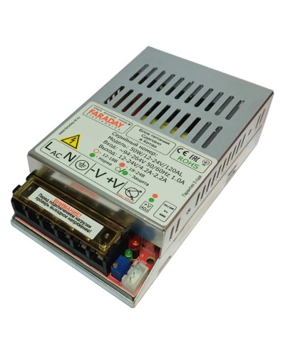 50W/12-24V/120AL. Импульсный блок питания. FARADAY в Прокопьевске