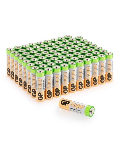 GP Super Alkaline 15A AA (GP 15A-2CRVS80), упак. 80 шт.. Алкалиновые батарейки. GP Batteries в Прокопьевске