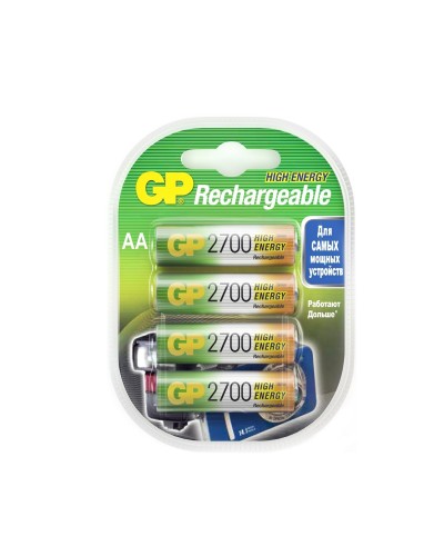 GP 270AAHC AA (GP 270AAHC-2DECRC4), упак. 4 шт.. Перезаряжаемые аккумуляторы. GP Batteries в Прокопьевске