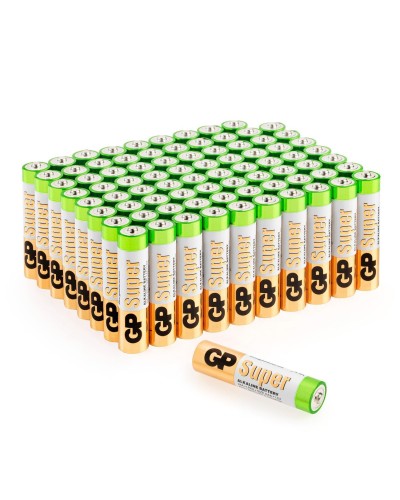 GP Super Alkaline 24A AAA (GP 24A-2CRVS80), упак. 80 шт.. Алкалиновые батарейки. GP Batteries в Прокопьевске