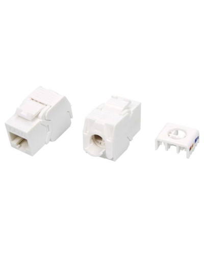 KJ8-8P8C-C6-180-TLS-WH. Вставка Keystone Jack RJ-45. Hyperline в Прокопьевске