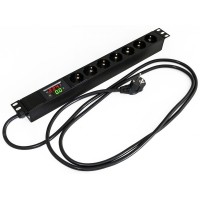 SHE19-7SH-AV-2.5EU. Блок розеток 19. Hyperline