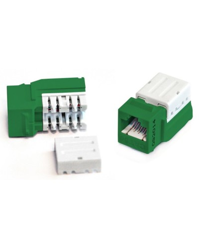 KJNE-8P8C-C5e-90-GN. Вставка Keystone Jack RJ-45. Hyperline в Прокопьевске