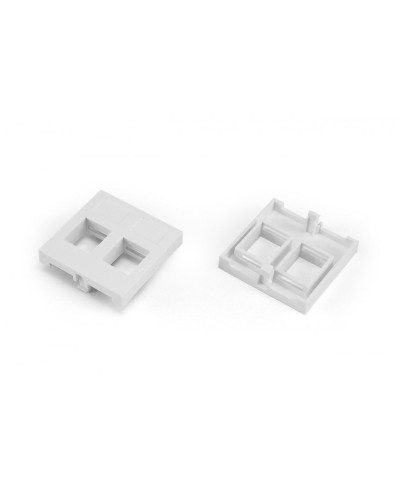 SIP2-2N-M45-45. Вставка 45x45 (аналог Mosaic) для 2х модулей формата Keystone Jack. Hyperline в Прокопьевске
