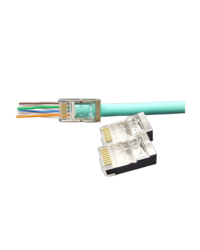 PLEZ-8P8C-U-C6-SH-100 (100 шт). Разъем RJ-45. Hyperline в Прокопьевске