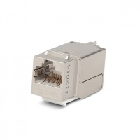 KJNE-8P8C-C6A-90-SH-F-WH. Вставка Keystone Jack RJ-45. Hyperline