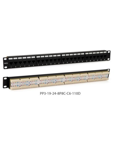PP3-19-24-8P8C-C5E-110D. Патч-панель 19. Hyperline в Прокопьевске