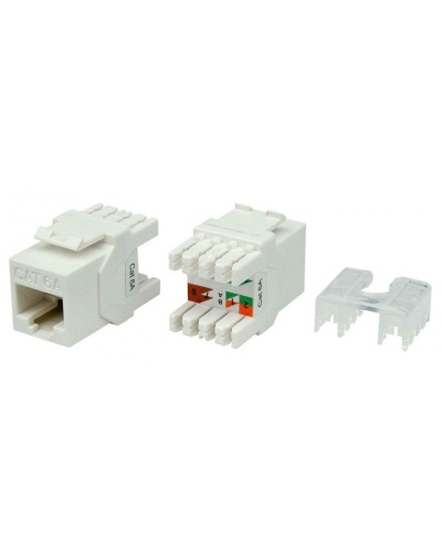 KJ8-8P8C-C6A-180-WH. Вставка Keystone Jack RJ-45. Hyperline в Прокопьевске