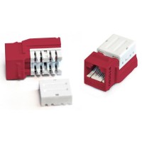 KJNE-8P8C-C5e-90-RD. Вставка Keystone Jack RJ-45. Hyperline