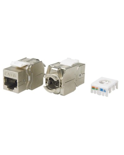 KJ8-8P8C-C6-180-TLS-SH-F-WH. Вставка Keystone Jack RJ-45. Hyperline в Прокопьевске