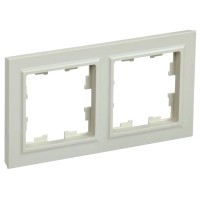 Рамка 2-местная РУ-2-БрКр IP20 бежевый BRITE (BR-M22-K10). Рамка. IEK