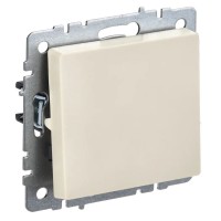 Выключатель 1-клавишный ВС10-1-3-БрКр бежевый BRITE (BR-V13-0-10-K10). Выключатель перекрестный. IEK