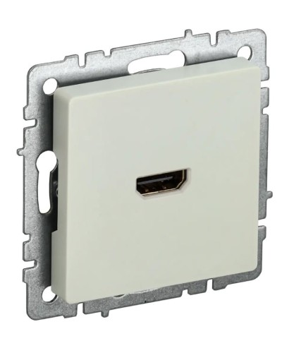 Розетка HDMI РHDMI-0-БрКр бежевый BRITE (BR-H10-K10). Розетка HDMI. IEK в Прокопьевске