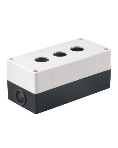 Корпус КП103 для кнопок 3 места белый (BKP10-3-K01). Корпус для кнопочных постов. IEK в Прокопьевске