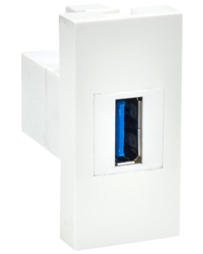 Розетка USB A 3.0 PRIMER РКЮ-10-00-П белый IEK (PR-KK40D-RU-0-1-A3-K01). Розетка USB. IEK в Прокопьевске