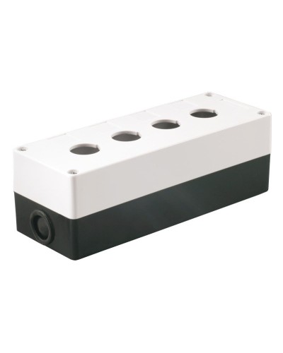 Корпус КП104 для кнопок 4 места белый (BKP10-4-K01). Корпус для кнопочных постов. IEK в Прокопьевске