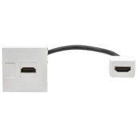Розетка HDMI M/M PRIMER РКМ-20-10-П белый IEK (PR-KK40D-RH-0-2-K01). Розетка HDMI. IEK