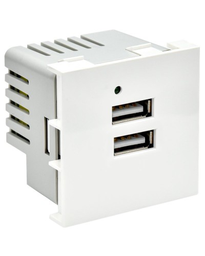 Розетка USB A+A 4,2А PRIMER РКЮ-23-40-П белый IEK PR-KK40D-RU-0-2-AA-K01). Розетка USB. IEK в Прокопьевске