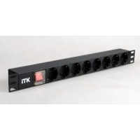 PH12-8D3. Блок розеток 19”. ITK