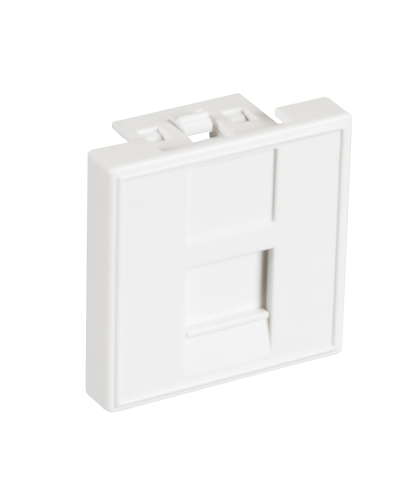 EC-IMF-1-WT-10 (10шт). Вставка 45x45 (Mosaic) для 1 модуля Keystone Jack. NETLAN в Прокопьевске