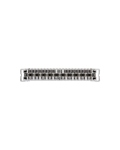 NMC-PL10-CU-10 (10 шт). Плинт неразмыкаемый, (0...9), крепление под кронштейн и круглые направляющие. NIKOMAX в Прокопьевске