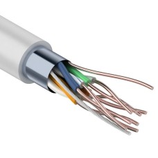 F/UTP Light, CAT 5, PVC, 4PR, 26AWG, INDOOR, SOLID, серый, 305м, PROconnect (01-0148). Кабель «витая пара» (LAN) для структурированных систем связи. PROCONNECT