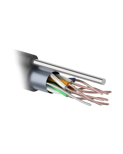 F/UTP 4PR 24AWG CAT5e 305м OUTDOOR+ТРОС*1. PROCONNECT (01-0155). Кабель «витая пара» (LAN) для структурированных систем связи. PROCONNECT в Прокопьевске