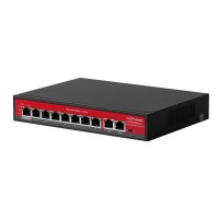 PND-08P-2M-BT1 (120W). Коммутатор AI 10-портовый с функцией PoE. Polyvision