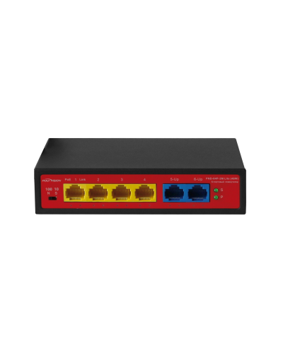 PND-04P-2M Lite (48W). Коммутатор неуправляемый 6-портовый с функцией PoE. Polyvision в Прокопьевске