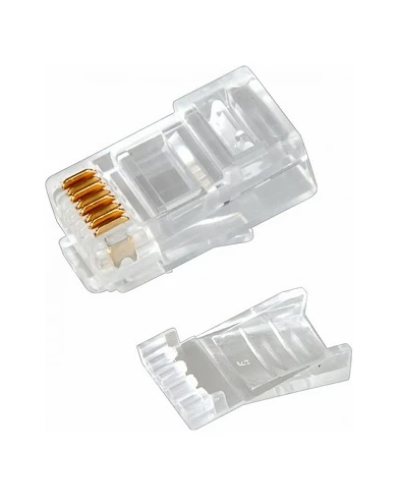 Разъем RJ-45(8P8C) под витую пару, UTP, CAT 6, с вставкой REXANT (05-1031). Разъем RJ-45. Rexant в Прокопьевске