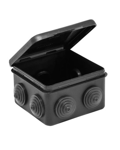 Коробка TYCO ОП 80х80х50мм откидная крышка УХЛ1 IP54 черный (67040МЧ). Коробка распределительная. RuVinil в Прокопьевске