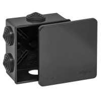 Коробка TYCO ОП 85х85х40мм УХЛ1 IP54 черный (67040Ч). Коробка распределительная. RuVinil